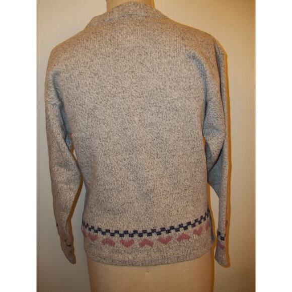 Woolrich Vintage Heather Gray Sampler Print Sweater M - Picture 3 of 12